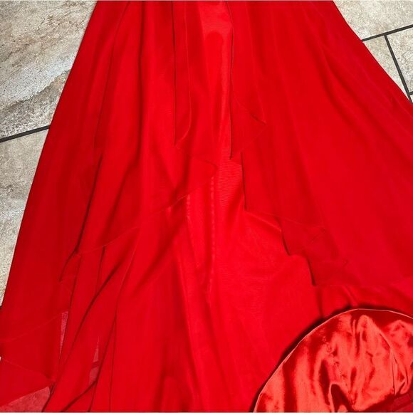 PROM PAGEANT Ball Gown in Red Bridesmaid Barbie Wedding Embellished Hanayome NEW - Picture 6 of 11